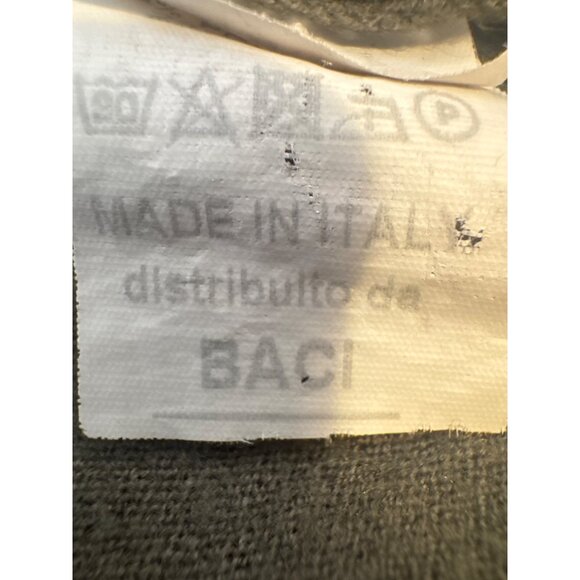2/$30 Baci Womens M/L Olive Green Lightweight Knit Sweater Made In Italy - Picture 13 of 14